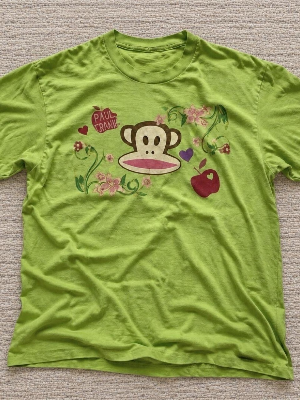 Gildan Lime Green Paul Frank Julius Graphic Short-Sleeve Tee